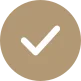 Checkmark icon for confirmation or completion