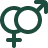 Venus and Mars icon representing gender diversity