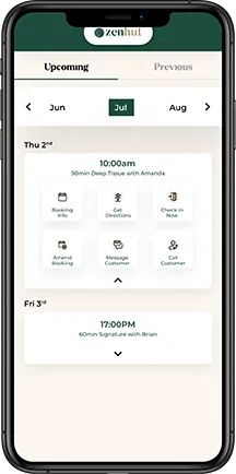 Mobile How it works: image showing zen hut therapist app