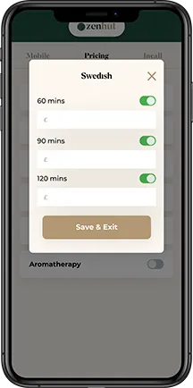 Mobile How it works: image showing zen hut therapist app